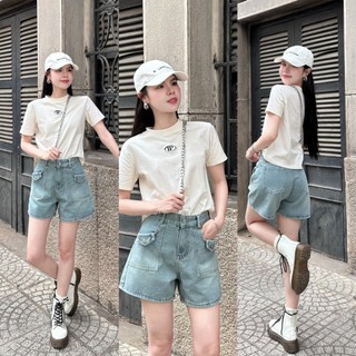 QUẦN SHORT NỮ, QUẦN SHORT LƯNG CAO TÚI KIỂU THÁO XINH STORE
