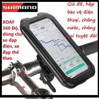 Giá đỡ điện thoại xe máy xe đạp chống nước, xoay 360 độ