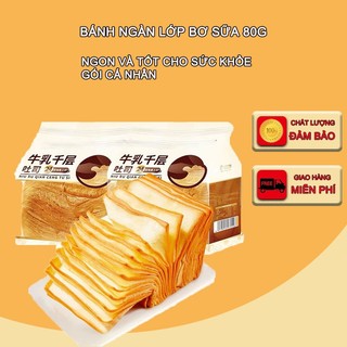 Đồ ăn vặt，bánh mì bơ sữa ngàn lớp 500g，1000g, bánh mì ăn sáng, ăn vặt tại nhà