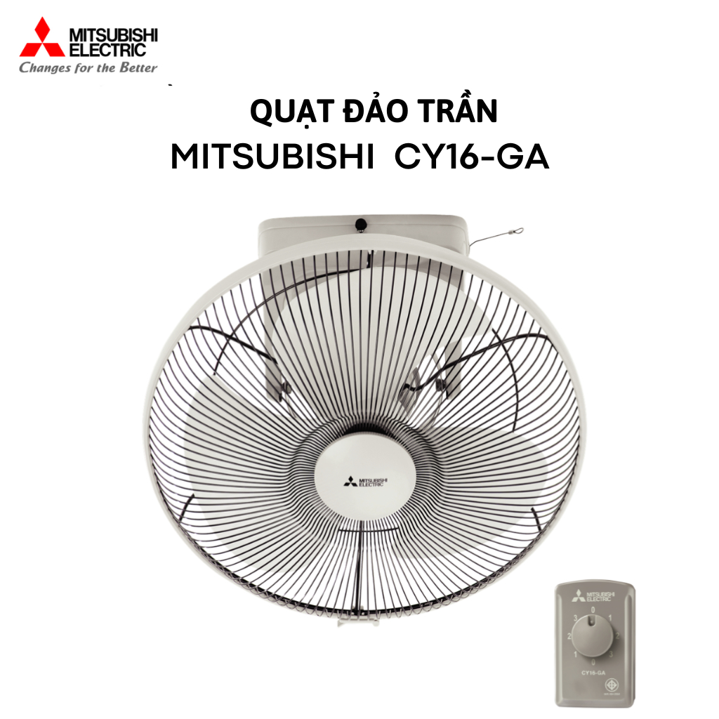 Quạt Đảo Trần Mitsubishi CY16-GA, Công Suất 53W, Đường Kính Cánh 16Inch, Bảo Hành 12 Tháng.