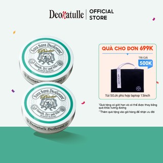 Combo 2 Bột Khử Mùi Đá Khoáng Kháng Khuẩn Toàn Thân Deonatulle Sara Sara Deodorant Powder 15G