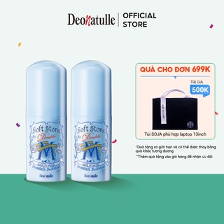 Combo 2 Lăn Khử Mùi Deonatulle Đá Khoáng Dạng Sáp Bạc Hà Cho Nam 20G