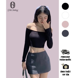 Chân váy kiểu cạp trễ form ngắn ôm có lót quần, phong cách y2k-hit house-hitsv011