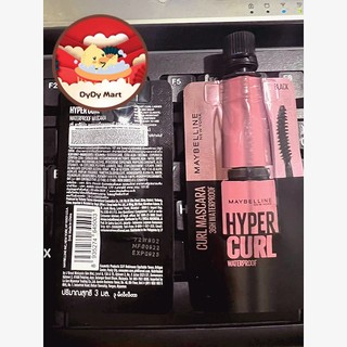 MASCARA Làm cong mi Maybelline Hyper curl ĐEN 3ML