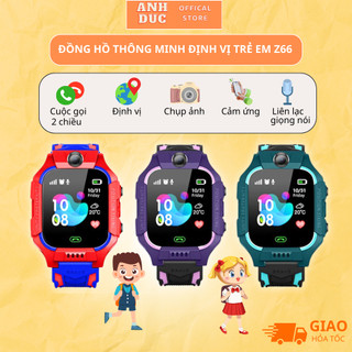 Đồng Hồ Thông Minh Định Vị Trẻ Em Z66 Chống Nước,Có Thể Nghe Gọi 2 Chiều, Định Vị Trẻ Em, Có Camera, Màn Hình Cảm Ứng