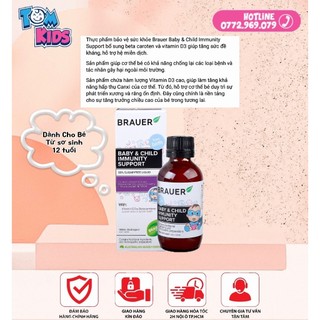 [HÀNG CHEMIST ] DATE 2025 Siro Tăng Đề Kháng Brauer Immunity 100ml