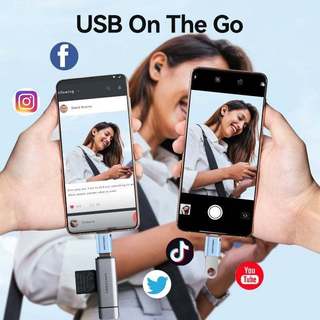 USB OTG Type-C 3.1 to USB VENTION CUBH0 (10Gbps, Male to Female)