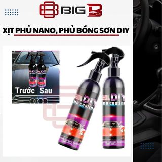 Bình Xịt phủ Nano Chống Nước DIY ❗CHÍNH HÃNG❗ Ceramic Wax - Phủ Bóng Sơn Xe Hơi Xe Máy BIG B STORE