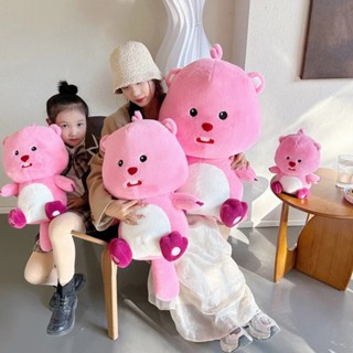  Gấu Bông Hải Ly Loopy Hồng.  thú nhồi bông loopy pororo hàng quảng châu cao cấp 