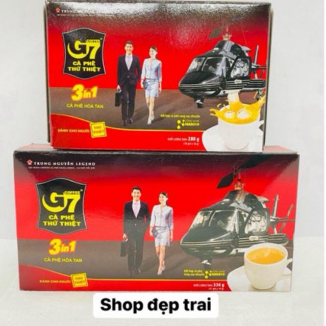 Cà Phê Sữa Hoà Tan G7 hộp 18 gói , 21 gói x 16g