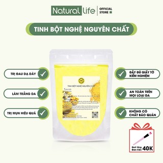 Tinh Bột Nghệ Nguyên Chất Đắp Mặt, Dưỡng Da, Hỗ Trợ Đau Dạ Dày, Giảm Cân - Natural Life