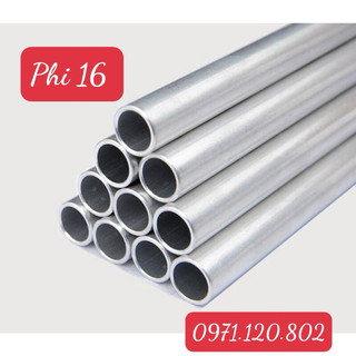 Ống nhôm đường kính ngoài phi 16mm ;đường kính lỗ phi 12mm ;cây dài 1m