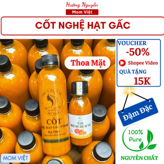 Nghệ hạt gấc hạ thổ, rượu nghệ hạt gấc hạ thổ MomViet đậm đặc cho  Da MẶT