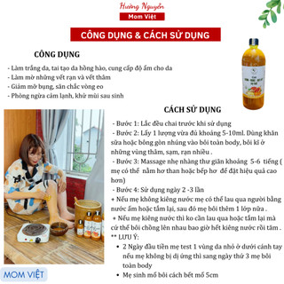 CỐT GỪNG NGHỆ HẠT GẤC HẠ THỔ (BODY) 100ML HANDMADE