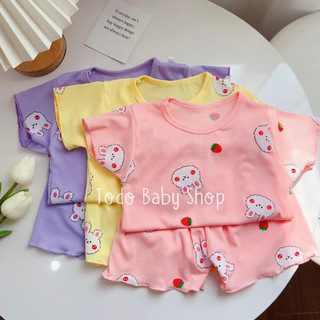 Bộ thun tăm lạnh mềm mẫu xinh cho bé - Bộ tăm lạnh cho bé