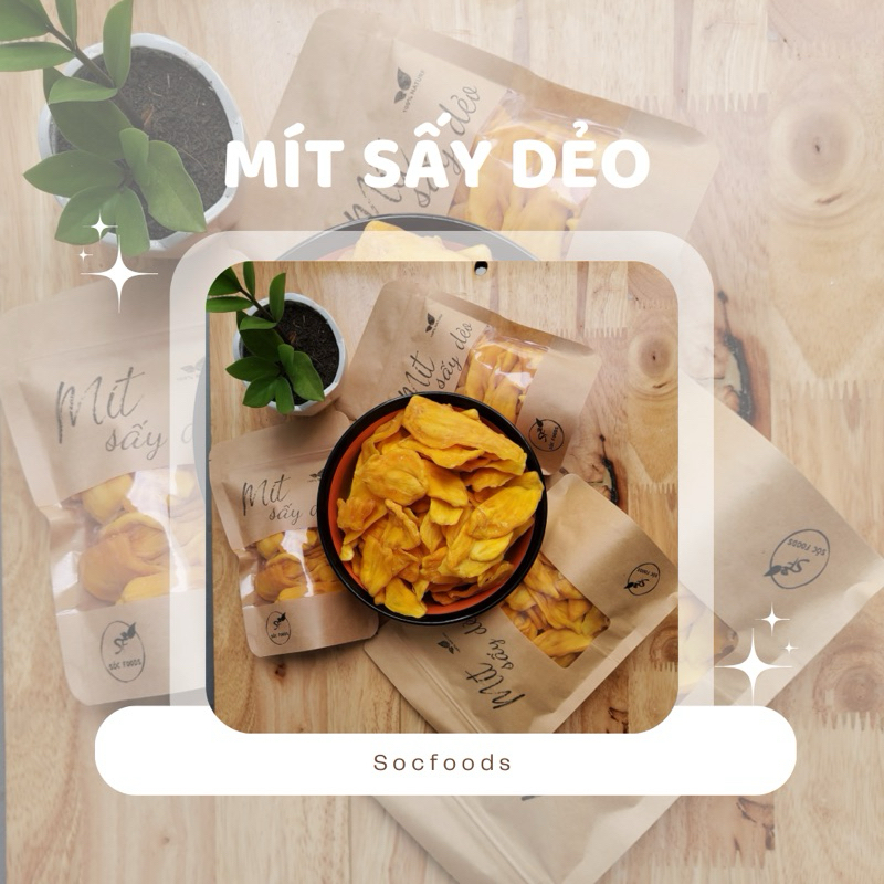 [Loại 1][Mít sấy dẻo thương hiệu Socfoods][Vị ngọt thanh của mít cuốn hút][An toàn][Chất lượng]