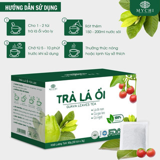 Trà lá ổi mychi chính hãng giúp giảm cân, tan mỡ ngừa mỡ máu