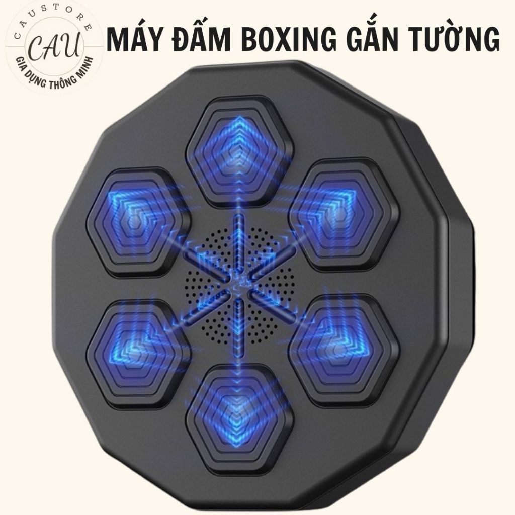 Máy Tập Boxing ZiHa Theo Nhạc Thông Minh, Máy Đấm Bốc Gắn Tường có Bluetooth Máy tập đấm bốc treo tường cao cấp