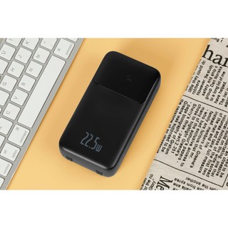 Pin sạc dự phòng polymer 20000mah type c pd 22.5w baseus comet ppmd20 kèm cáp l và type c