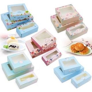 SET 10 HỘP GIẤY ĐỰNG BÁNH SU / MOCHI CHỮ NHẬT NHỎ (2122.010)