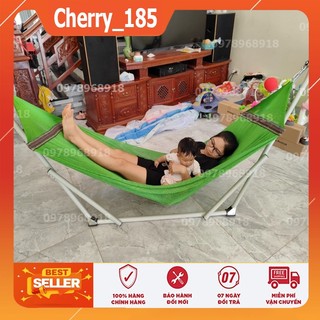 ( SALE 3 NGÀY) TRỌN BỘ Võng xếp sơn bóng, sơn sần size người lớn giá buôn kèm lưới-BẢO HÀNH 12 THÁNG