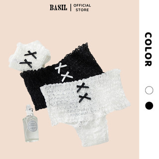 Quần lót nữ S12 BASIL set 2 quần cạp cao ren hoa gợi cảm