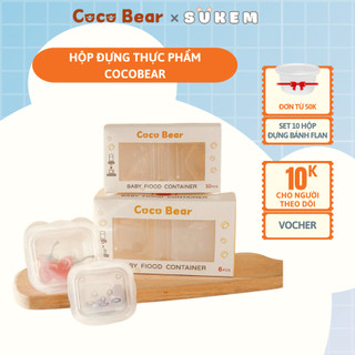 Hộp Đựng Thực Phẩm CocoBear, Hộp Trữ Đông Đồ Ăn Dặm Cho Bé Chất Liệu Nhựa PP