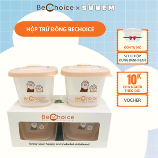 Hộp Trữ Đông BeChoice 120ml Đựng Đồ Ăn Dặm Cho Bé, Có Nút Ghi Nhớ Ngày Tháng, Van Thoát Khí, Chất Liệu Cao Cấp, An Toàn