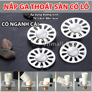 [INOX] Nắp ga thoát sàn có lỗ cắm cút chia thoát nước