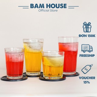 Ly thủy tinh 8 góc Bam House đủ size thiết kế sang trọng cao cấp LTT01