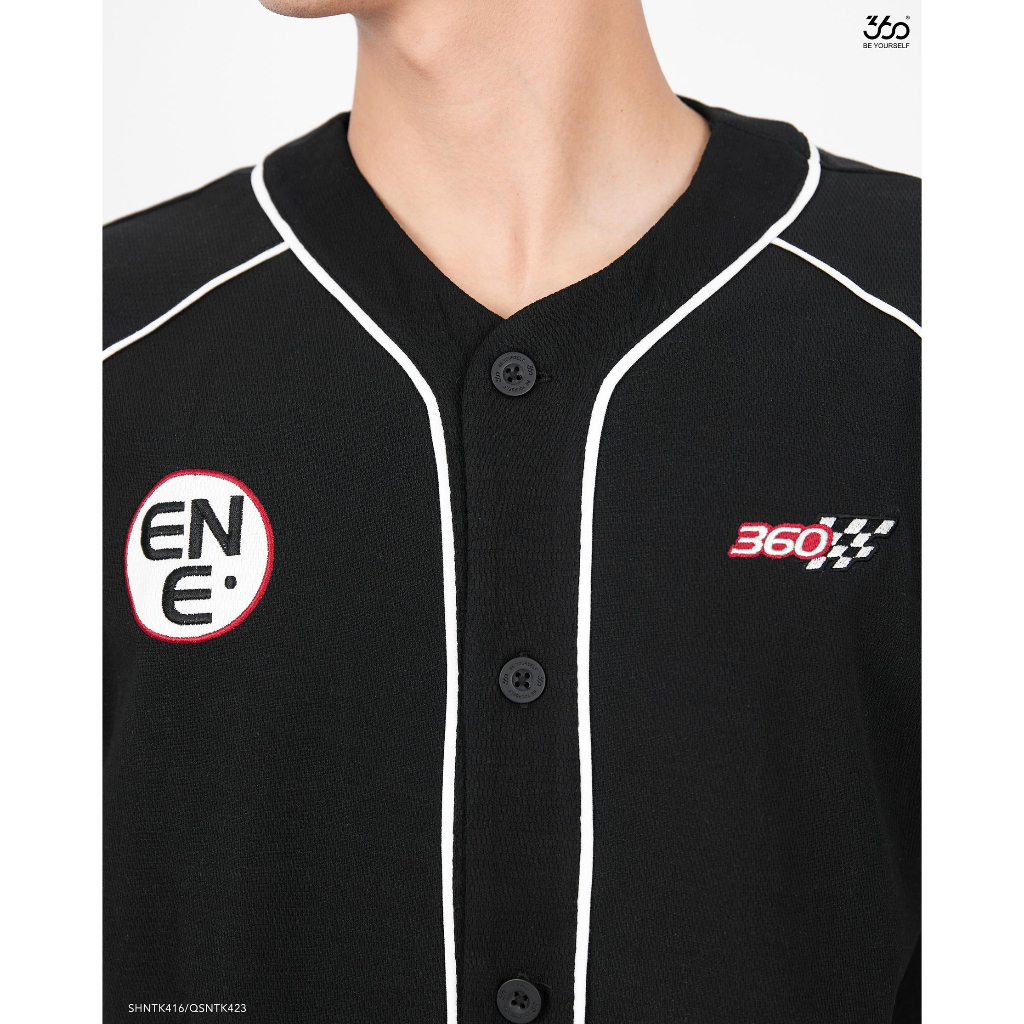 Áo thun nam bóng chày thương hiệu 660 Boutique jersey hình thêu dày dặn form oversize áo sơ mi unisex - SHNTK416