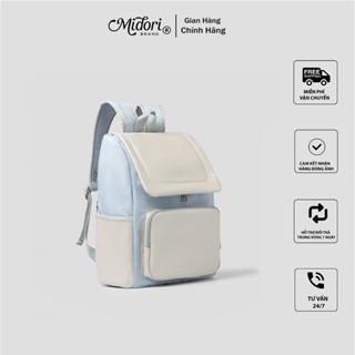 Balo Phối Da PAIX Đi Học Nam Nữ Đựng Laptop Thời Trang Unisex Chống Nước Local Brand MI MIDORI
