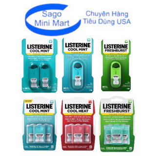 Miếng Ngậm - Xịt thơm miệng diệt khuẩn Listerin Nội Địa Mỹ