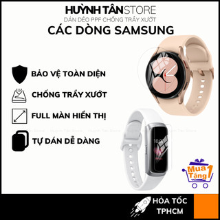 Dán dẻo PPF samsung watch 3 4 classic active 2 galaxy fit e fit 2 trong suốt hoặc nhám bảo vệ màn hình mua 1 tặng 1