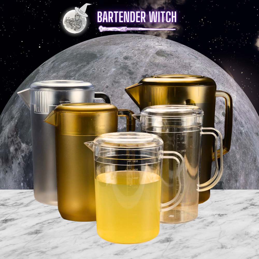 Ca nhựa PC, ca đong có nắp chia vạch ml chịu nhiệt cao cấp - BARTENDER