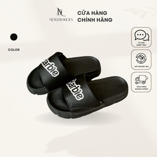 Dép BARBIE quai ngang xé dán nữ, dép bánh mì đế cao thời trang siêu bền, cá tính năng động Newdayshoes