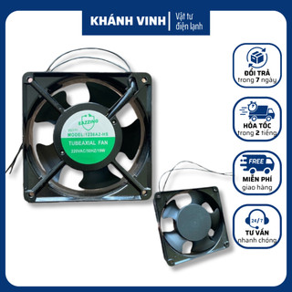 Quạt tủ lạnh 220v 2 dây 5 cánh, quạt tủ lạnh model 1238a2-hs