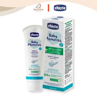 Kem hăm CHICCO cho bé sơ sinh 100ml, kem hăm 3 tác động dưỡng da cấp ẩm an toàn - Monnie Kids