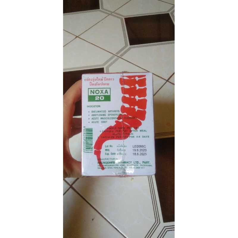 lốc 12 hộp viên uống xương khớp Noxa 20 Thái Lan