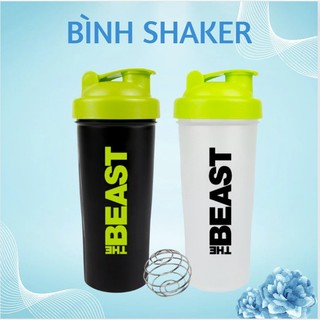 Bình lắc tập gym bình nước thể thao shaker beast 600ml