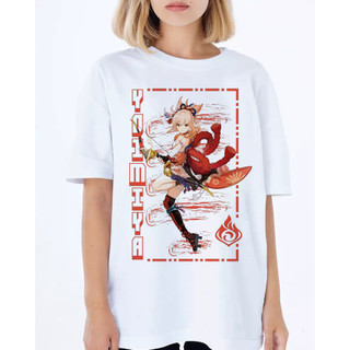 Áo Thun Naganohara Yoimiya - Genshin Impact Unisex Nam Nữ