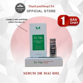 Dr Mai Combo 2 Mix Saffron, Serum sạch mụn Dr Mai 5ml, lựa chọn hoàn hảo cho làn da mụn