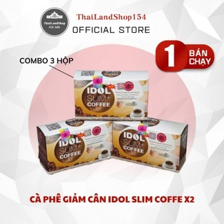 Combo 3 hộp cà phê giảm cân idol slim coffee x2 thái lan