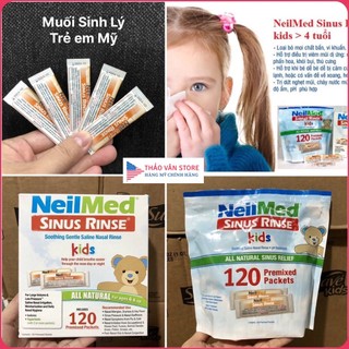 ❤️ [Quận 3] [Date 2028] Tách Lẻ 1 gói Muối Sinh Lý Rửa Mũi Trẻ Em => 2 tuồi 2+ Neilmed Sinus Rinse Kids Mỹ chuẩn xịn