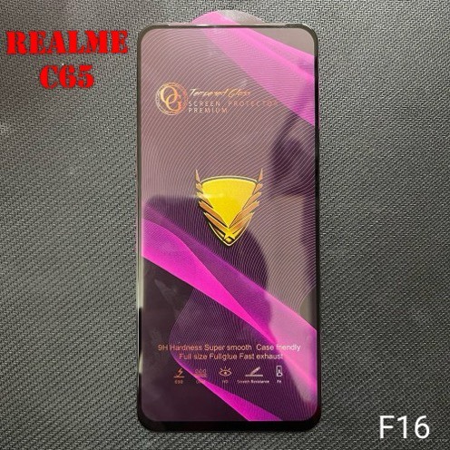 (F16) Miếng Dán Cường Lực Realme C65 Full Màn Hình