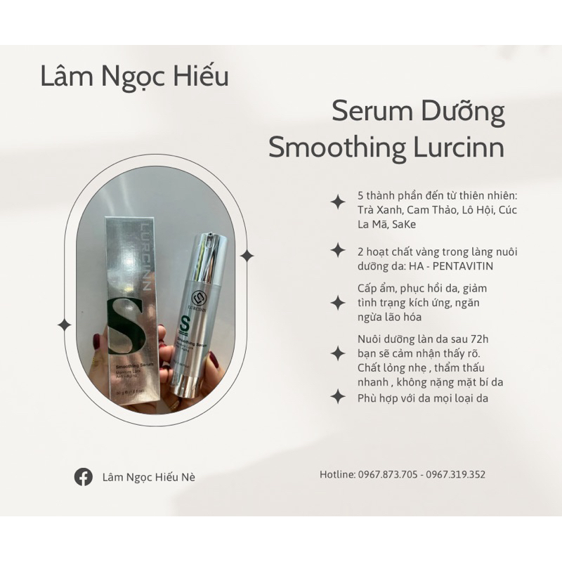 Serum Dưỡng Smoothing Lurcinn