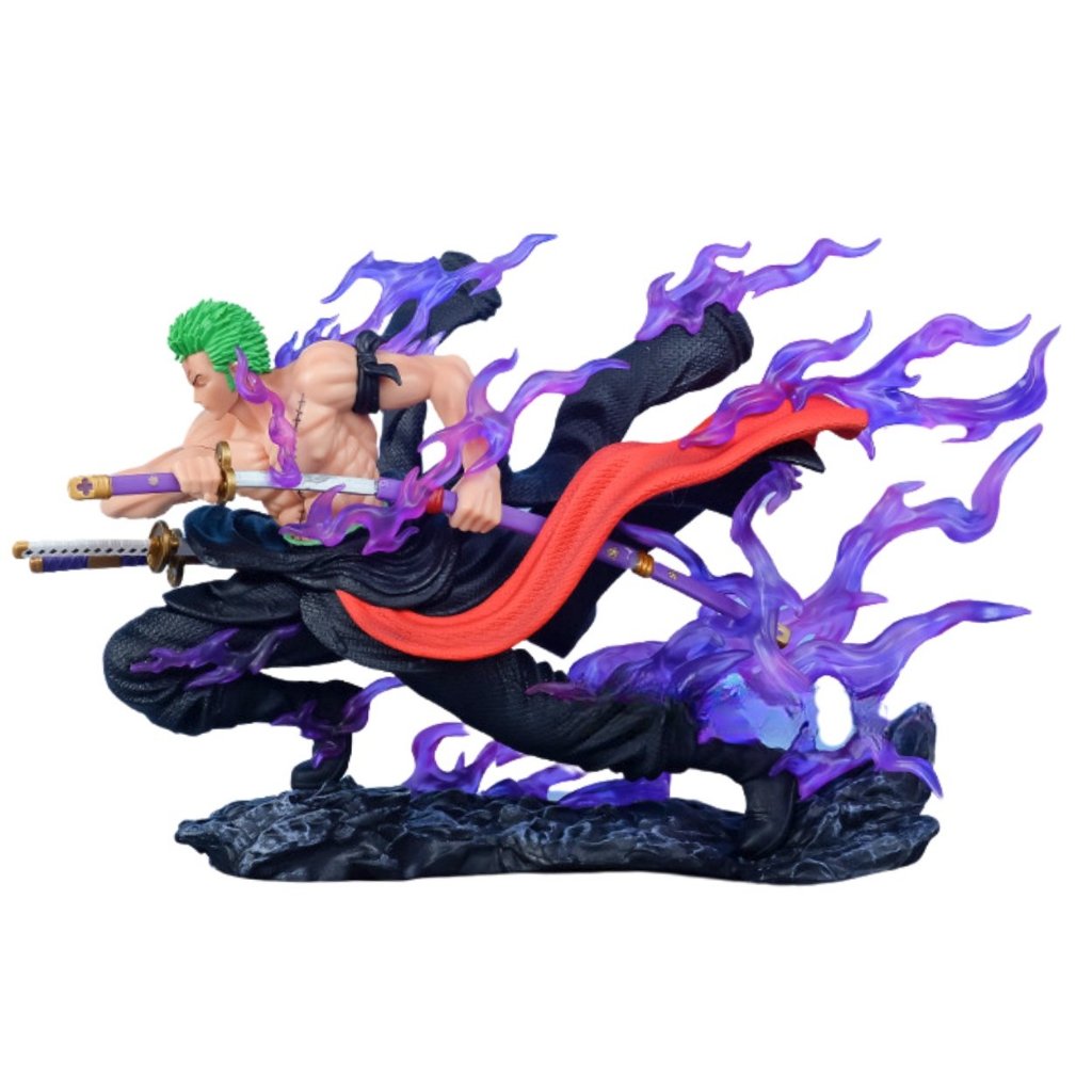 Mô Hình OnePiece Zoro enma chiến đấu siêu ngầu - Cao 17cm - Ngang 15cm - nặng 660gram - Phụ Kiện : Kiếm - hộp carton