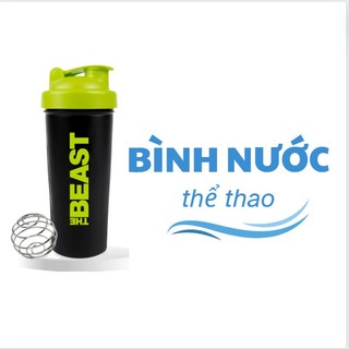 Bình nước thể thao bình lắc tập gym shaker beast 600ml