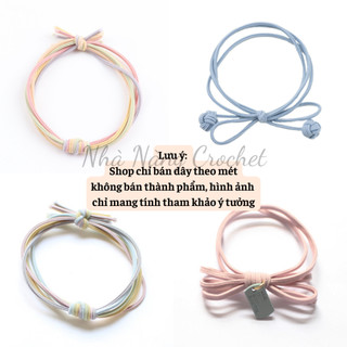 Dây thun 3mm co dãn làm cột tóc, vòng tay handmade (1 mét)