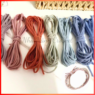 Dây thun 3mm co dãn làm cột tóc, vòng tay handmade (1 mét)